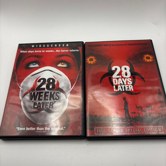 28 Days Later + 28 Weeks Later DVD Lot – Horror Zombie Movies Danny Boyle Set - Picture 1 of 8
